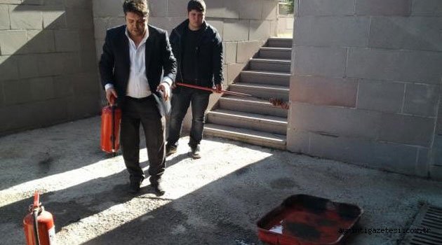 Keskin’de yangın tatbikatı 