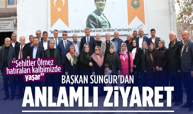 Başkan Sungur'dan anlamlı jest