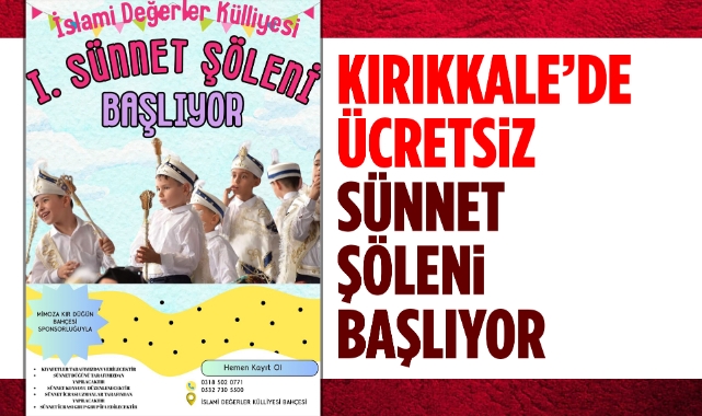 Kırıkkale'de ücretsiz sünnet şöleni başlıyor