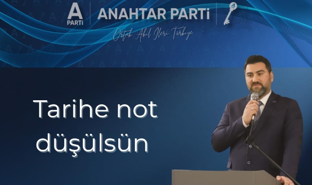 Tarihe not düşülsün