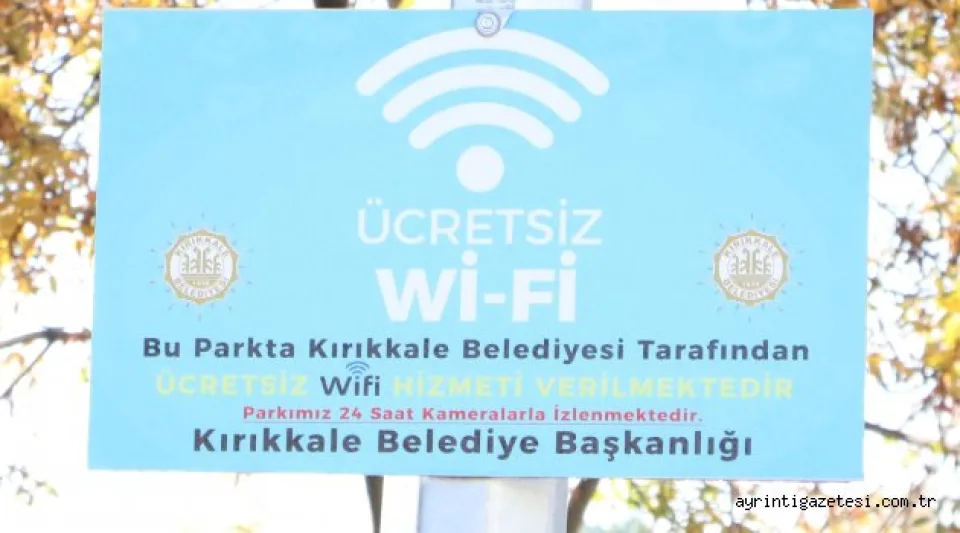 7 parkta ücretsiz Wİ-Fİ