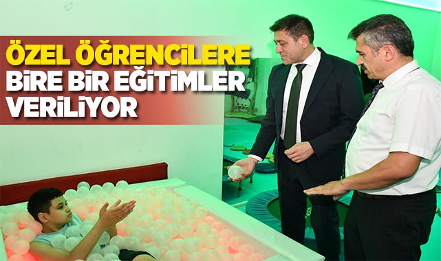 Özel öğrencilere bire bir eğitimler veriliyor