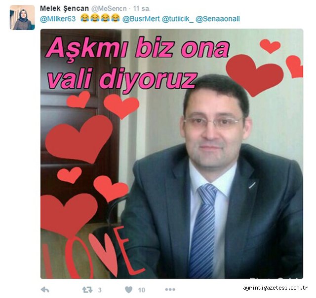 Aşk mı? Biz ona Vali diyoruz