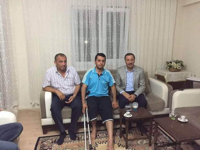 Demir'den yaralı polise ziyaret