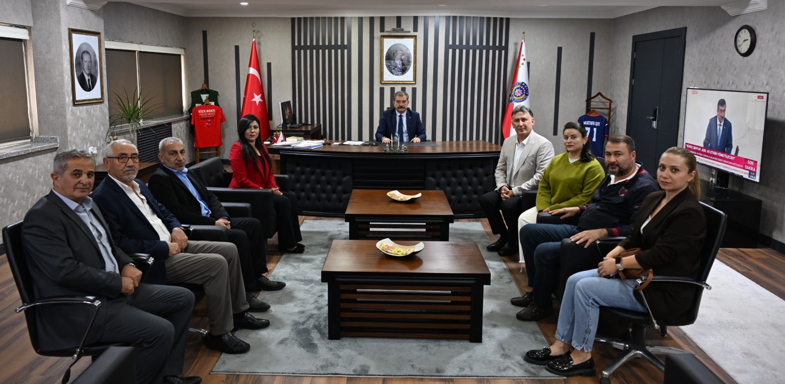 CHP Kırıkkale İl Başkanlığından Emniyet Müdürü Mustafa Işık ve Ticaret Borsası Başkanı Harun Sümer’e Ziyaret - 1