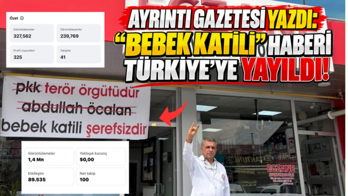 AYRINTI GAZETESİ YAZDI: “BEBEK KATİLİ” HABERİ TÜRKİYE’YE YAYILDI!