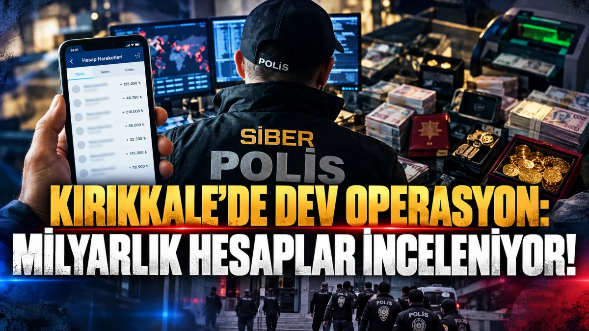 Kırıkkale’de dev operasyon milyarlık hesaplar inceleniyor