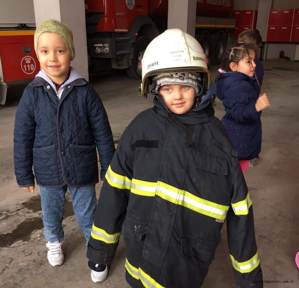 İtfaiye Müdürlüğüne okullardan ziyaret