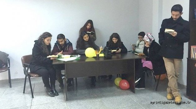 K.Ü. öğrencileri Otogar’da kütüphane açtı