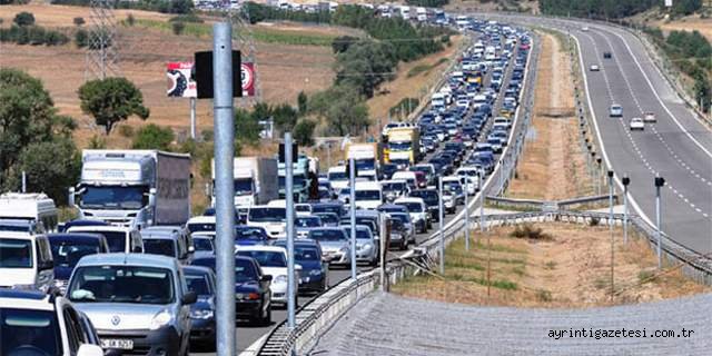 Kırıkkale’den  Saatte bin 500 araç geçiyor