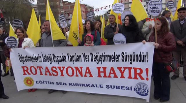 Kırıkkale Eğitim-Sen'den Atama ve Yer Değiştirme Yönetmeliğine Tepki