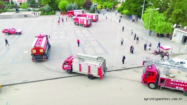 Kırıkkale itfaiyesinin hız rekoru