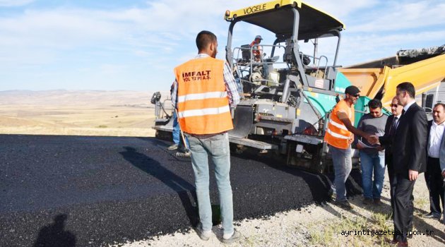 Köylülerimiz için ilk kez sıcak asfalt