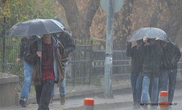 Meteoroloji'den Kuvvetli Yağış Uyarısı