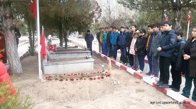 Özel Gazi Koleji Şehitlik Ziyaretinde
