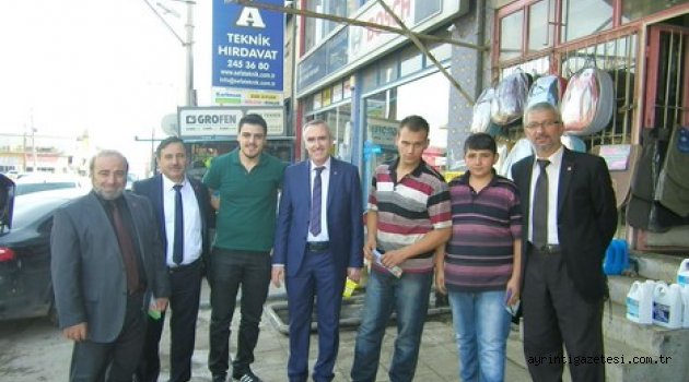 Saadet Partisi’nden sanayi esnafına ziyaret
