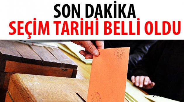 Seçim Tarihi Belli Oldu