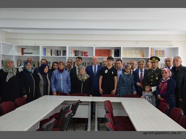 Şehit Saydam Adına Kütüphane Açıldı