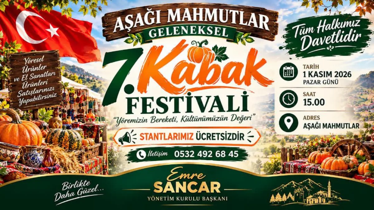 Aşağı Mahmutlar’da Kabak Festivali Heyecanı - 1