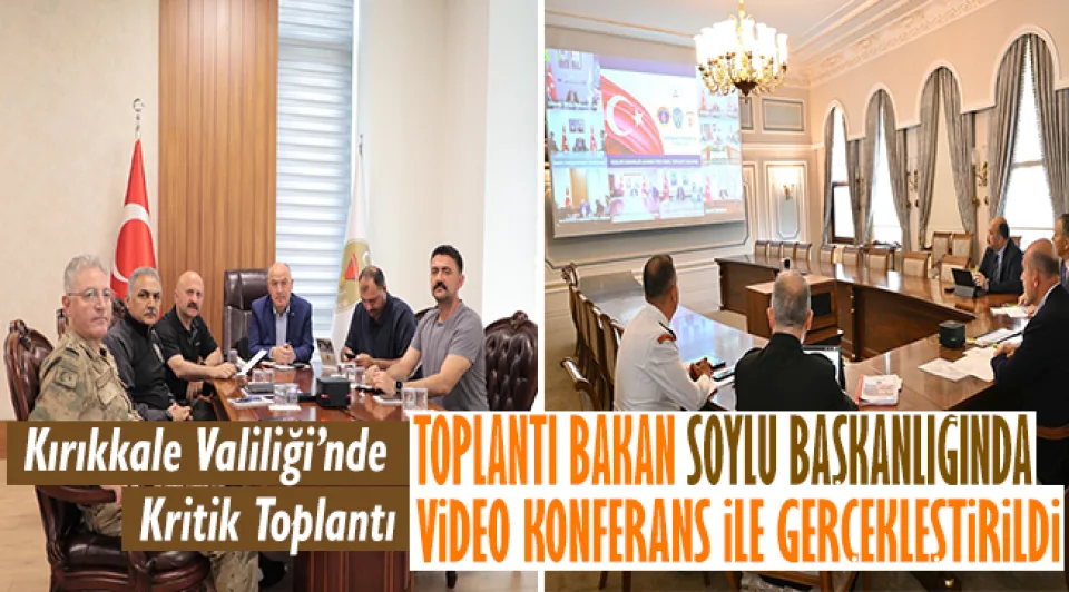 Bakan Soylu, video konferans toplantısı düzenledi