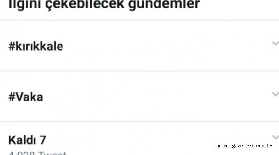 TWİTTER DA  GAZA GELDİK GÜNDEM OLDUK