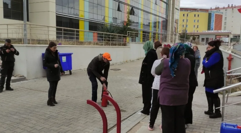 Personele Afet Eğitimi Verildi 