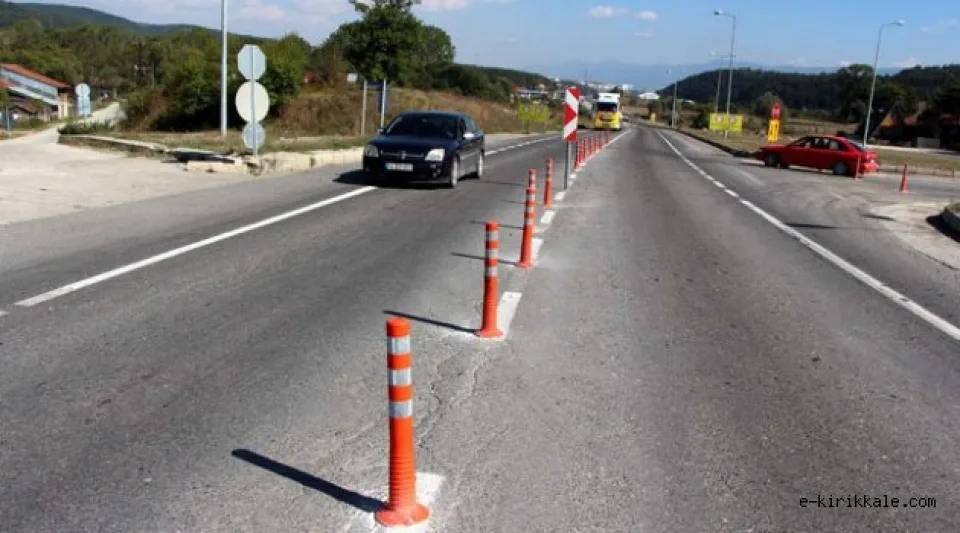 Kırıkkale Keskin yolunda yol çalışması 