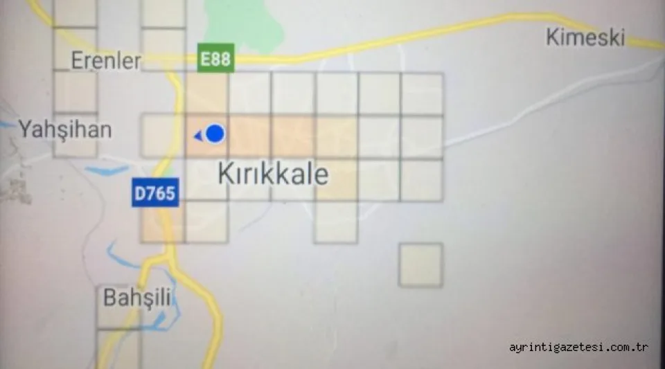 İŞTE CADDE CADDE KIRIKKALE'NİN KORONA HARİTASI 