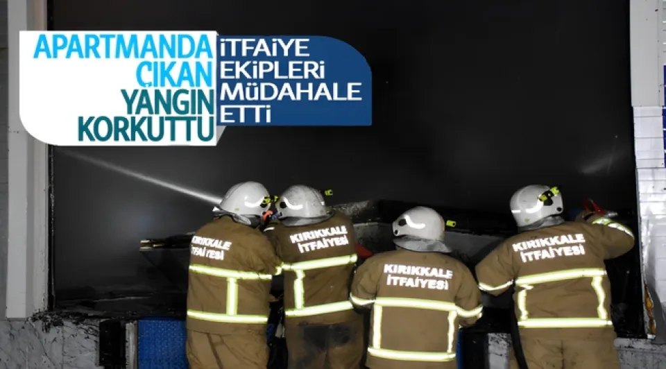 Kırıkkale'de daire yangını