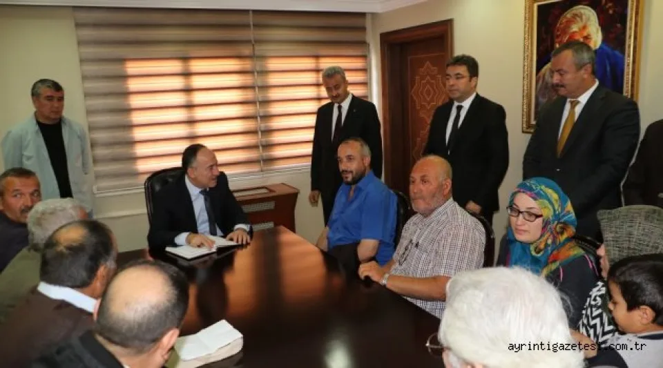 BAŞKAN SAYGILI VATANDAŞI DİNLEDİ 