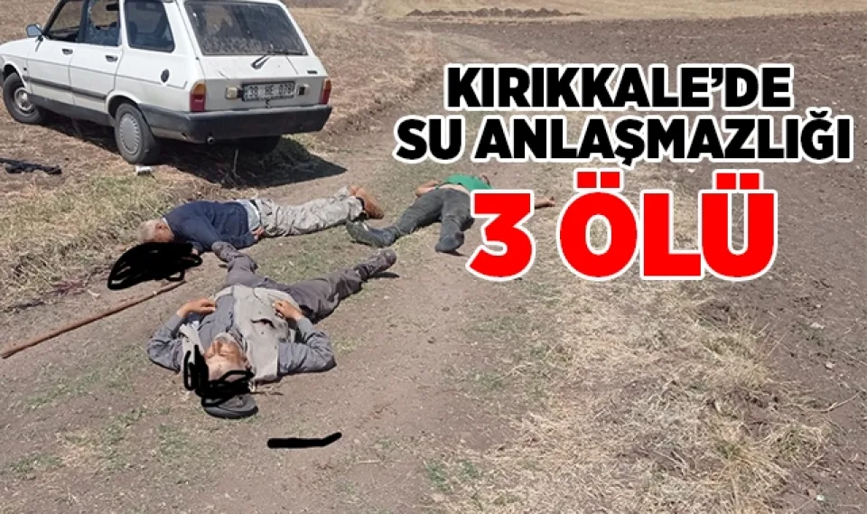 Kırıkkale'de su anlaşmazlığı 3 ölü
