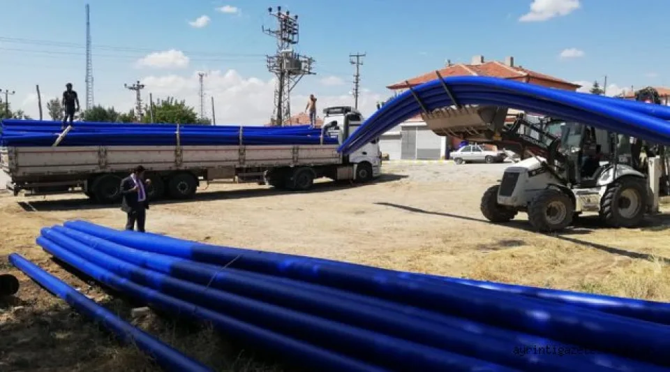 HASANDEDE’NİN SU BORUSU MANSUR YAVAŞ’TAN GELDİ 