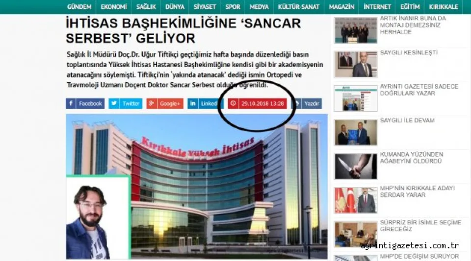 SERBEST'İN GELECEĞİNİ BİR AY ÖNCE YAZMIŞTIK 