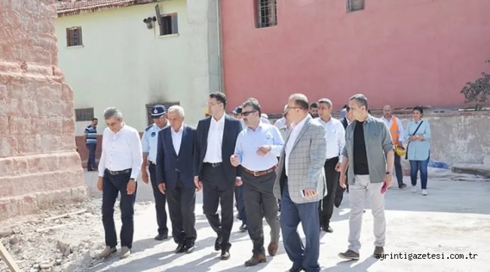 Vali Haktankaçmaz, restorasyon çalışmalarını inceledi