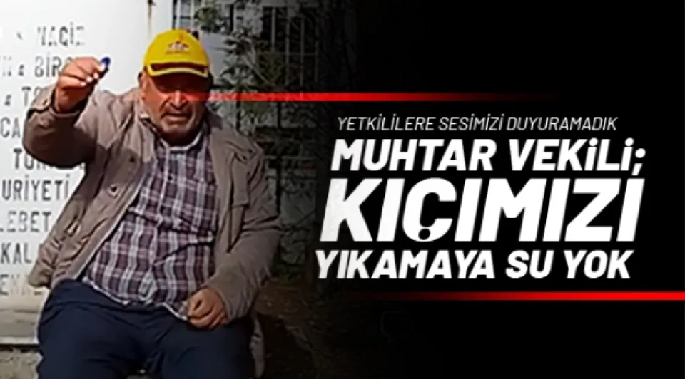 Kıçımızı yıkamaya su yok