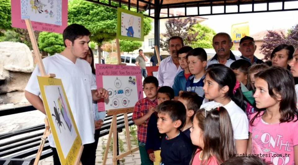Öğrencilerden sağlık dersi