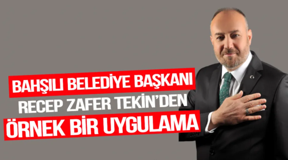 Bahşılı Belediyesi'nden Farklı Bir Hizmet