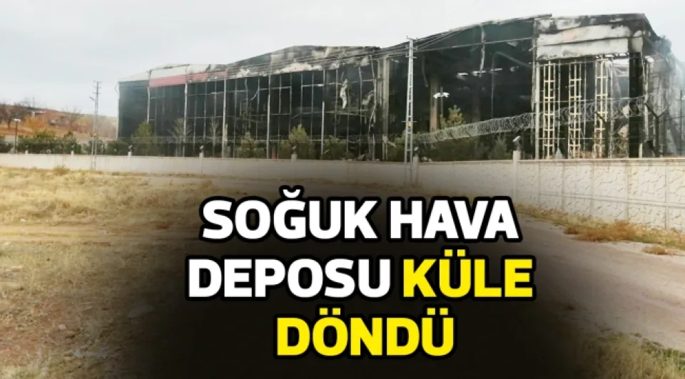 Soğuk hava deposu küle döndü