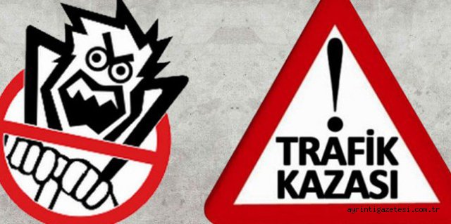 Trafik kazası 3 yaralı